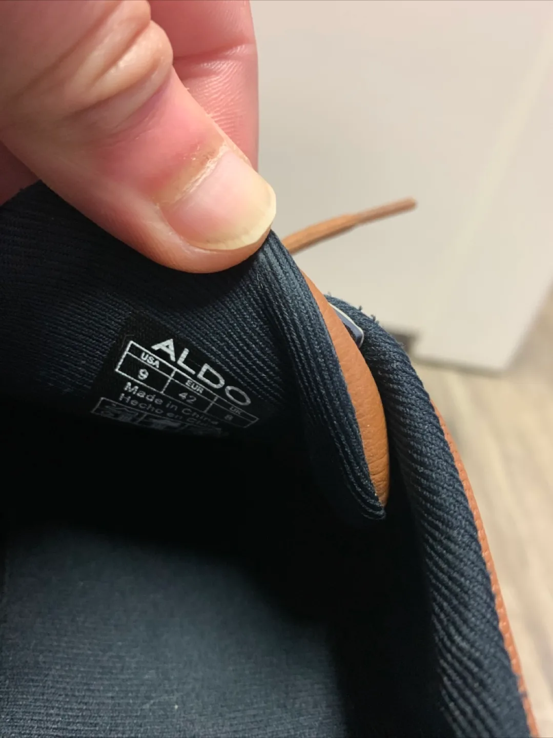 Men's Aldo Brown Leather Low-Top Sneakers - Size 9 image indicator(4)