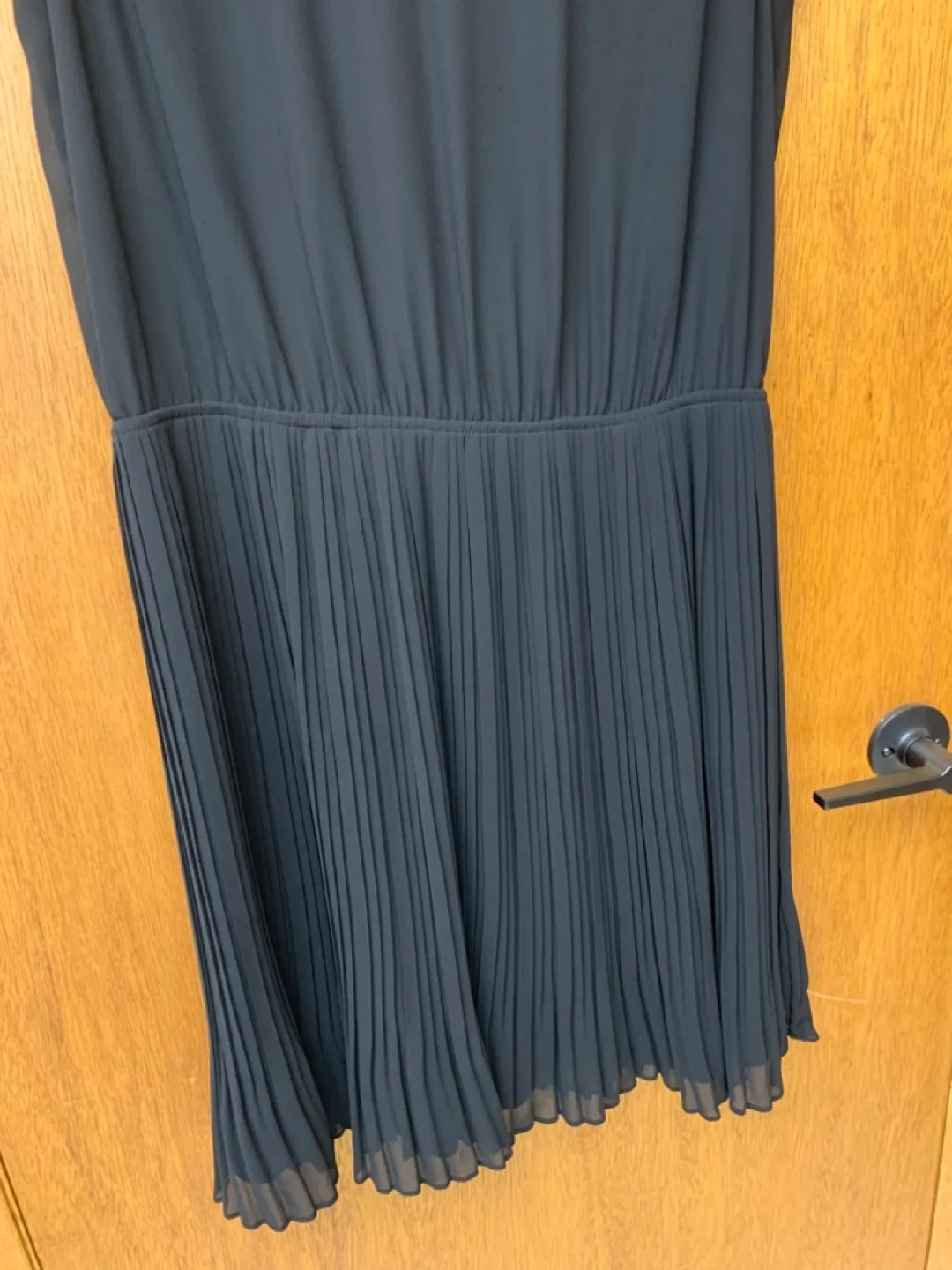 Ricki's Black Pleated Dress Size 10 image indicator(2)