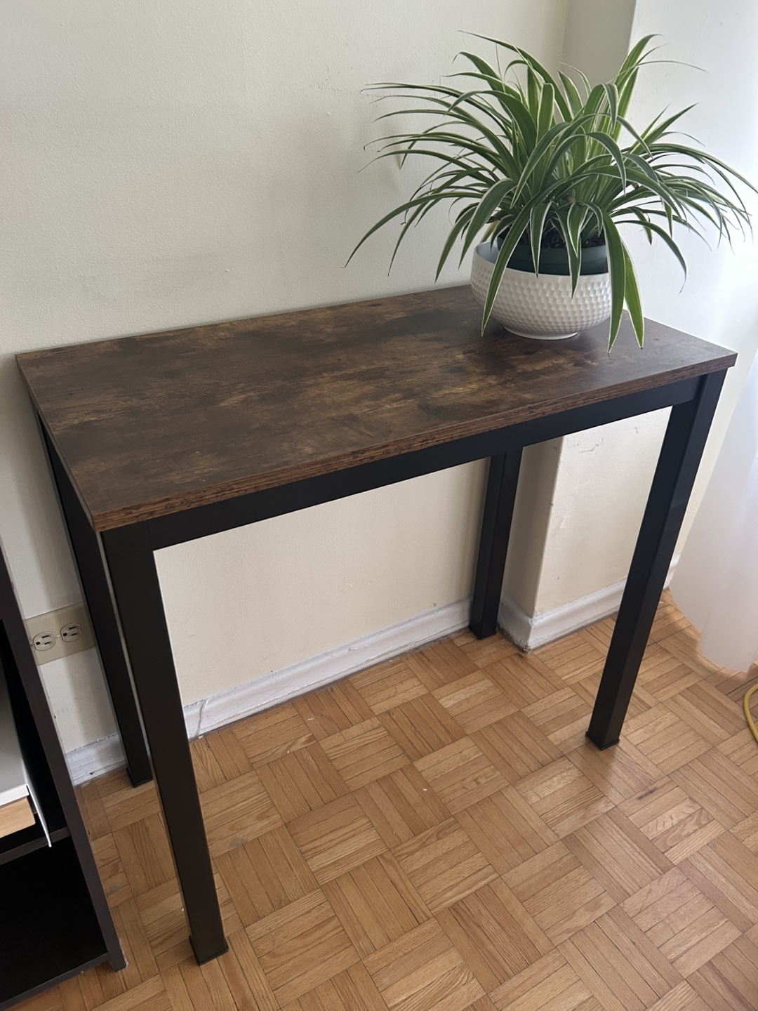 Modern Console Table – Compact & Stylish (Plant Not for Sale)