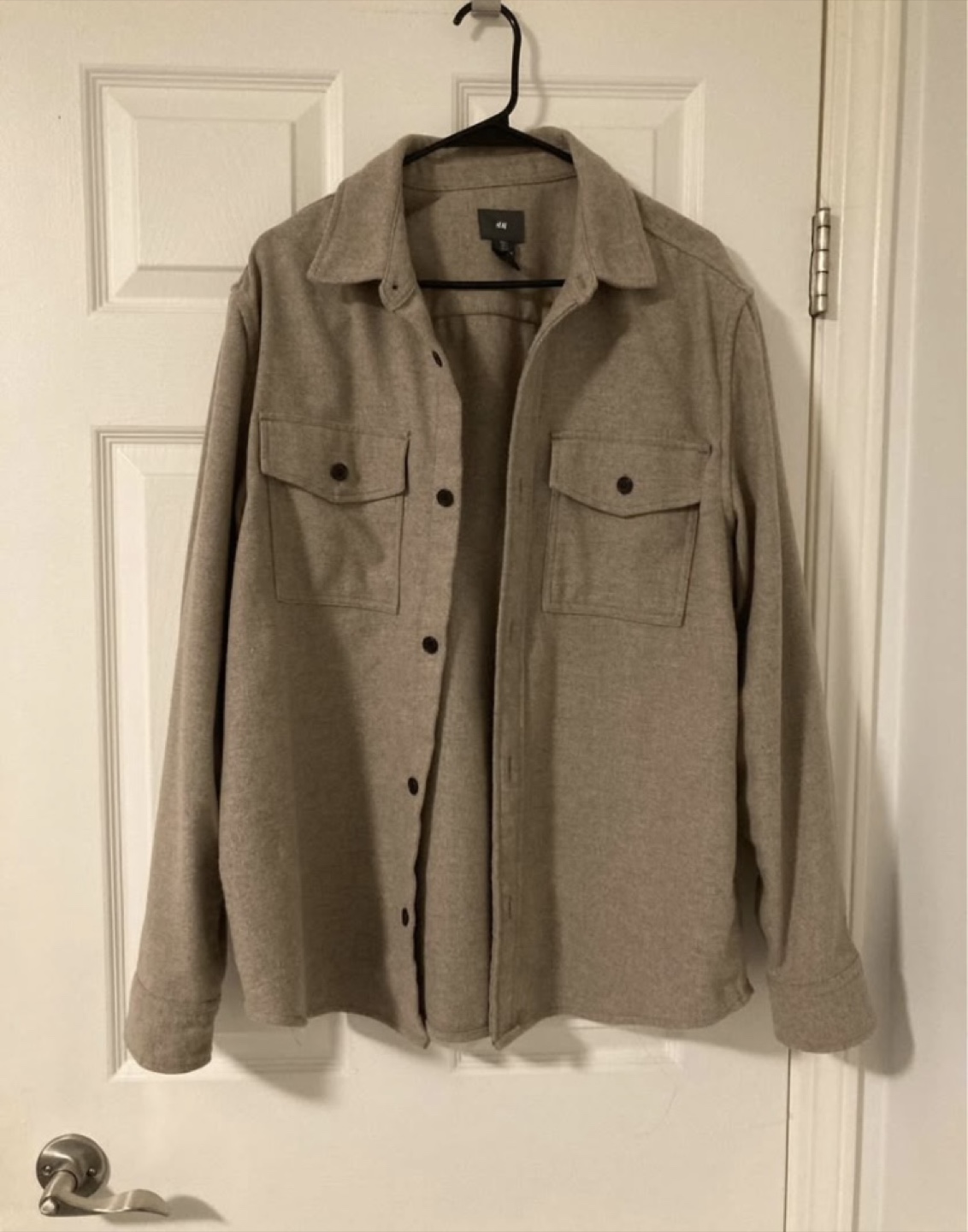 Men's Flannel Shirt Jacket Overcoat Shacket