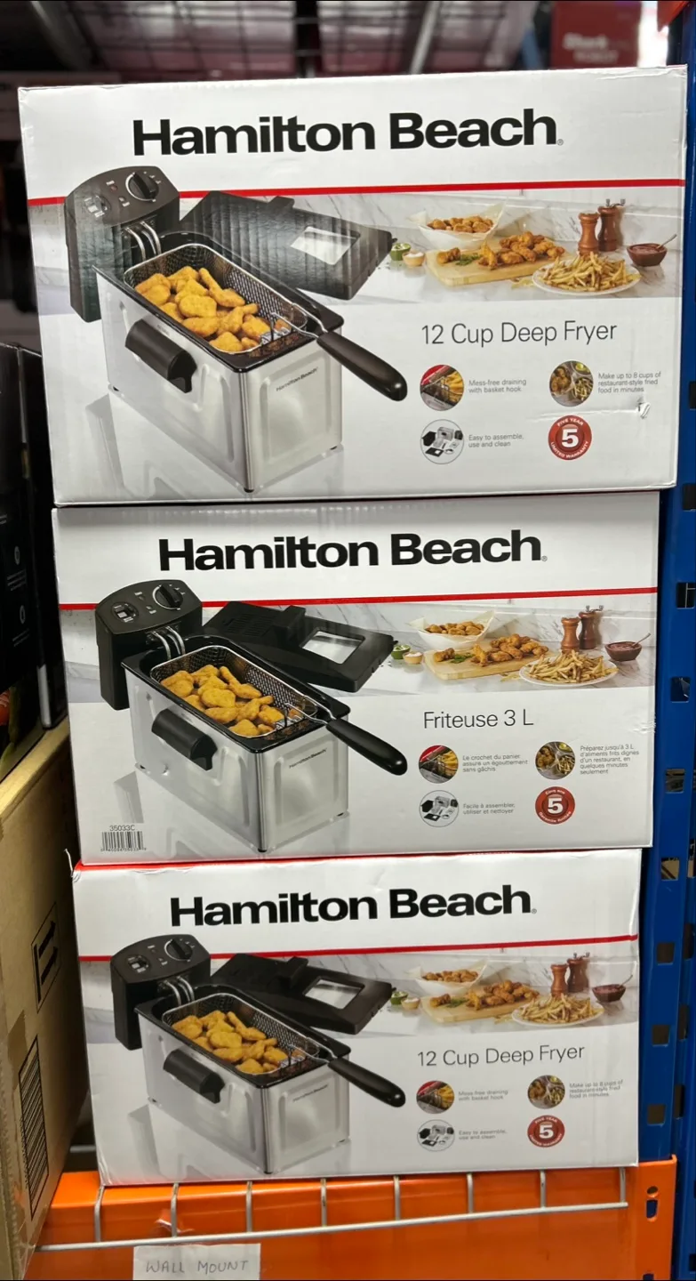Hamilton Beach 12 Cup Deep Fryer - Brand New in Box thumbnail