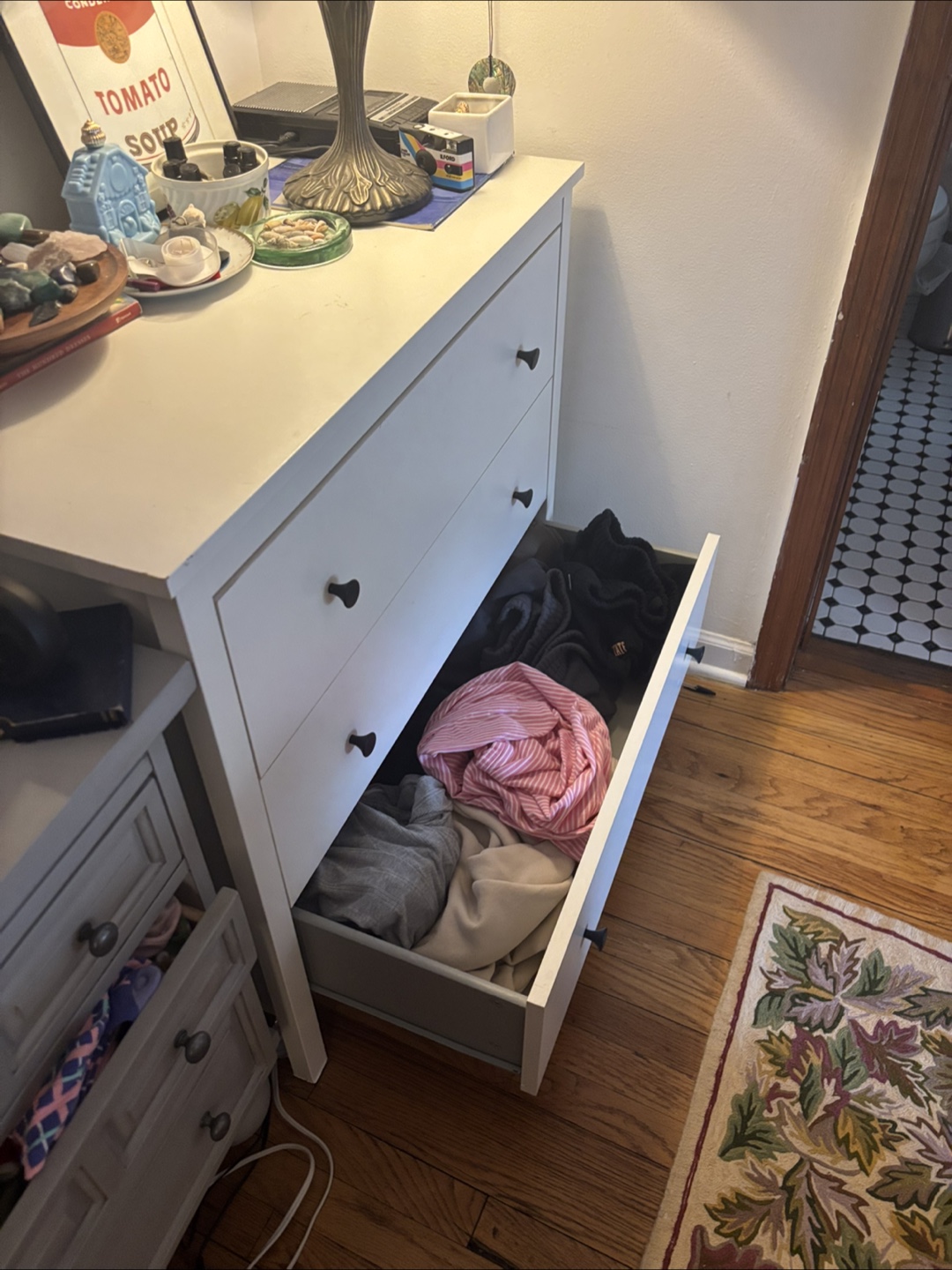 IKEA White 3-Drawer Dresser - photo 2