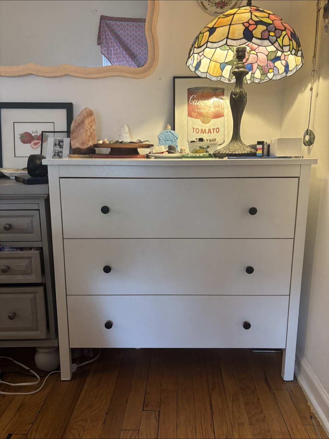 IKEA White 3-Drawer Dresser - photo 4