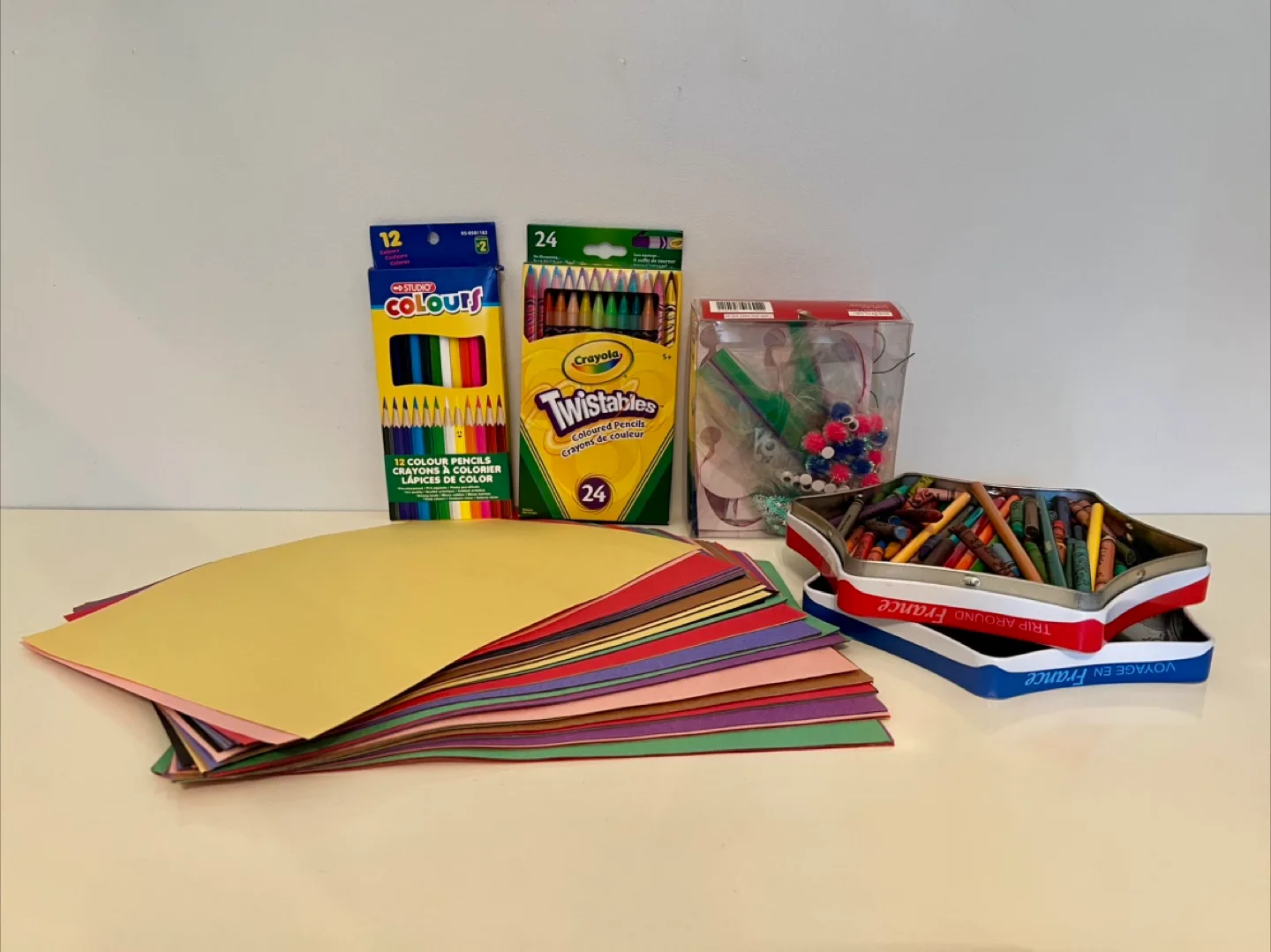 Assorted art supplies #freecycle thumbnail