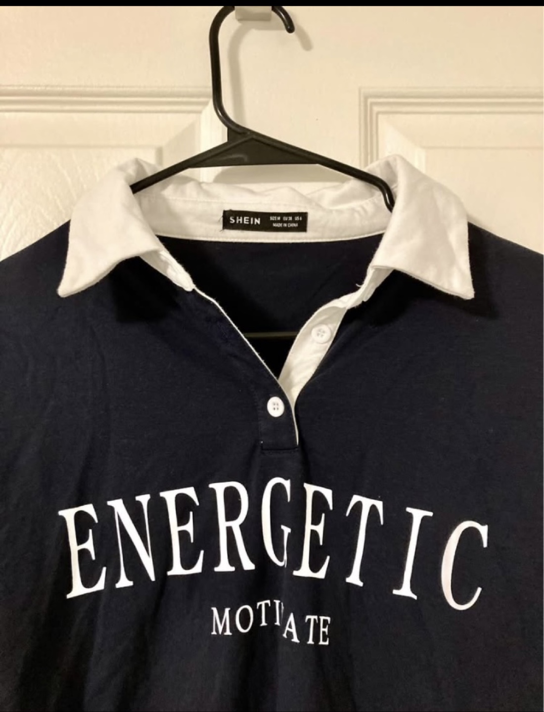 Navy collared sweatshirt long tee
