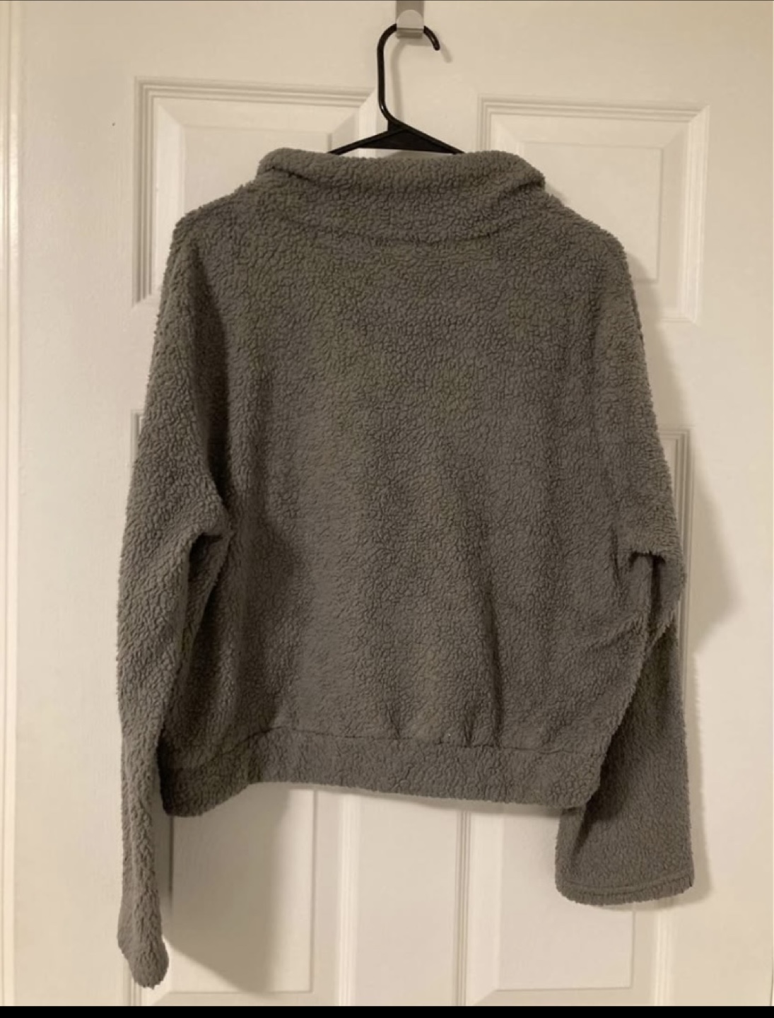 Grey Teddy Half-Zip Sweater - photo 3
