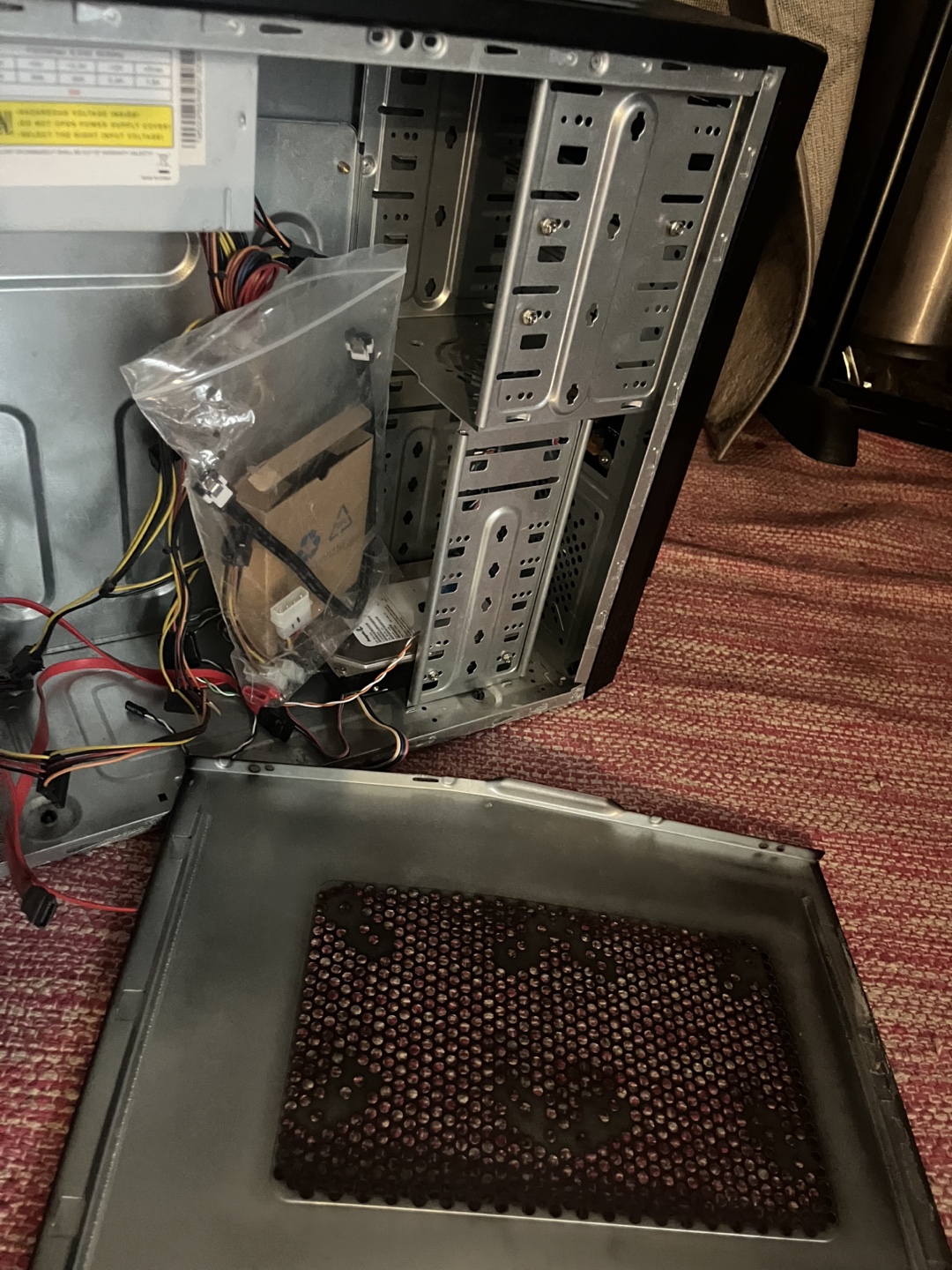 Desktop Computer Tower and Monitor