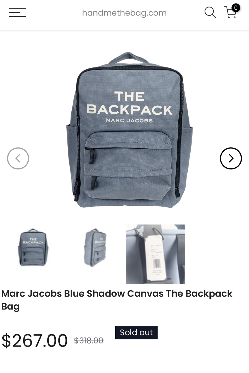 Marc Jacob’s Brand new back pack