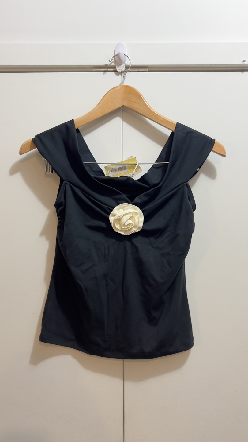 Wilfred Drapey Jersey Rosette top - photo 3