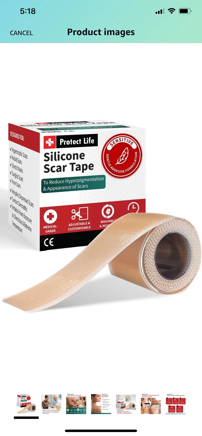 Protect Life Silicone Scar Tape - Two Rolls image indicator(2)