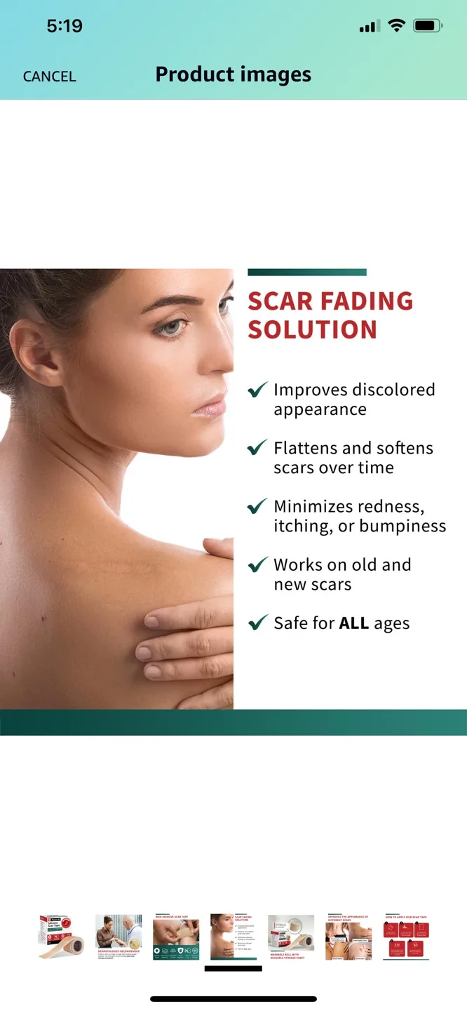 Protect Life Silicone Scar Tape - Two Rolls image indicator(5)