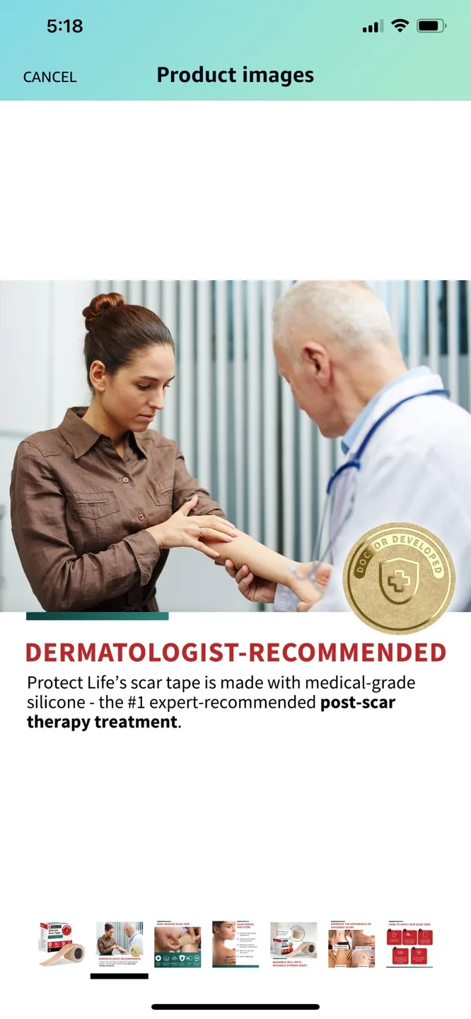Protect Life Silicone Scar Tape - Two Rolls image indicator(3)