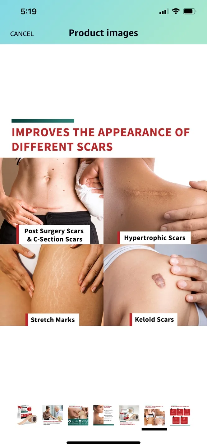 Protect Life Silicone Scar Tape - Two Rolls image indicator(7)