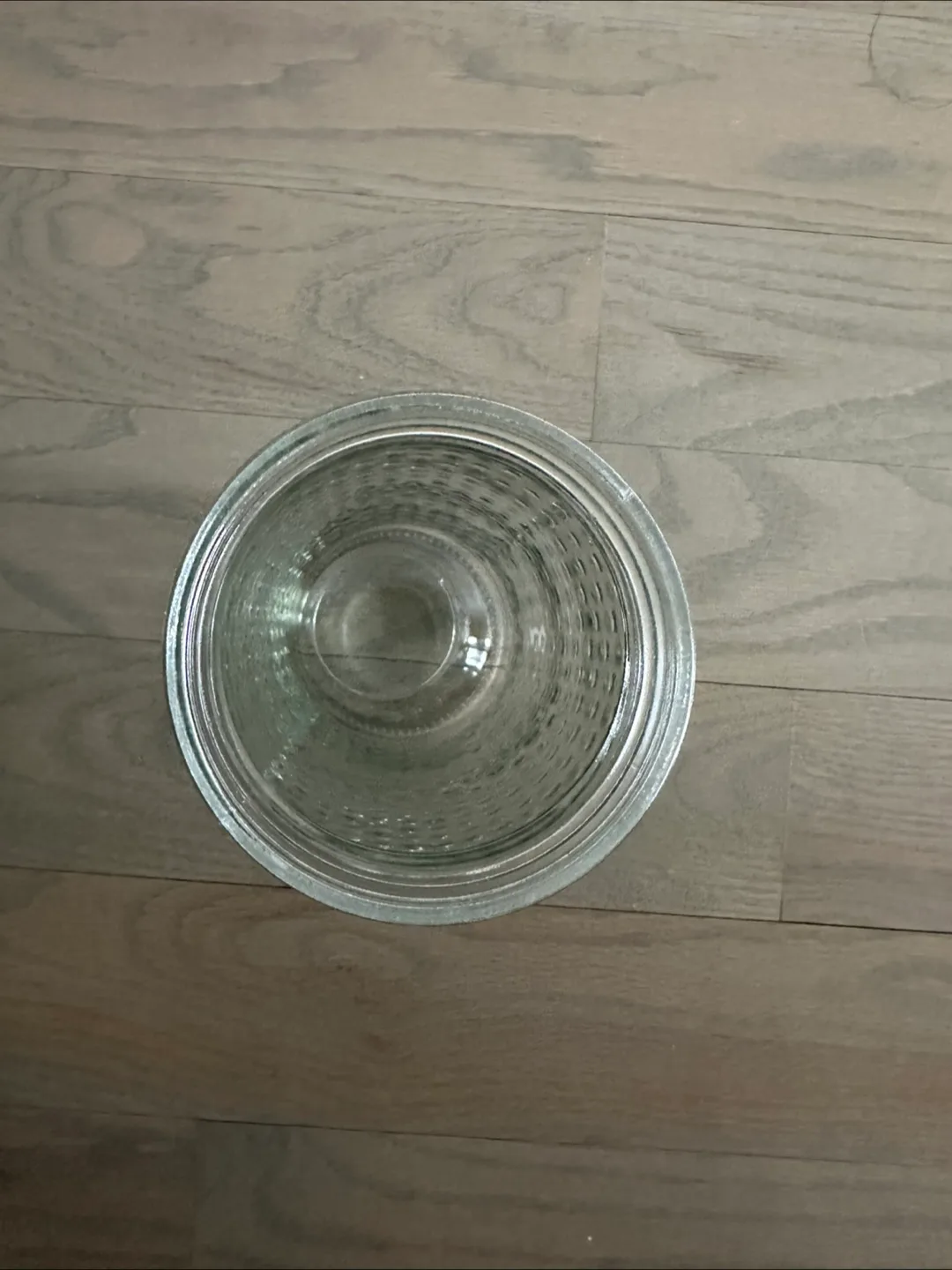 #freecycle // 🥕 // Clear Glass Jar with textured exterior image indicator(2)