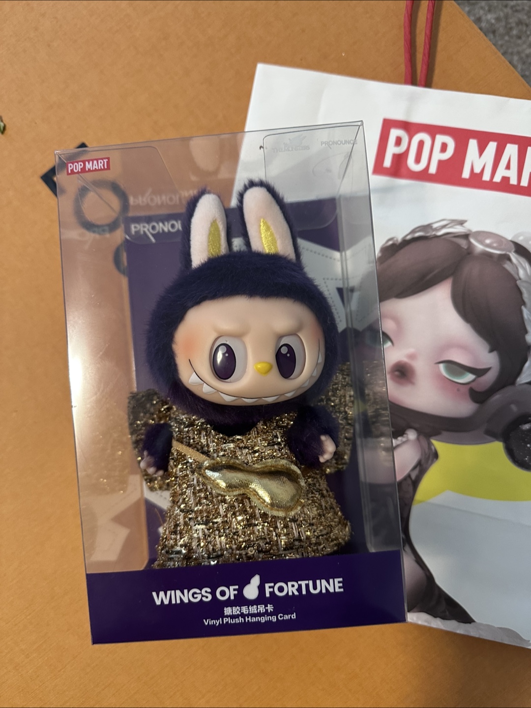 Labubu - Wings of Fortune Vinyl Plush Hanging Card