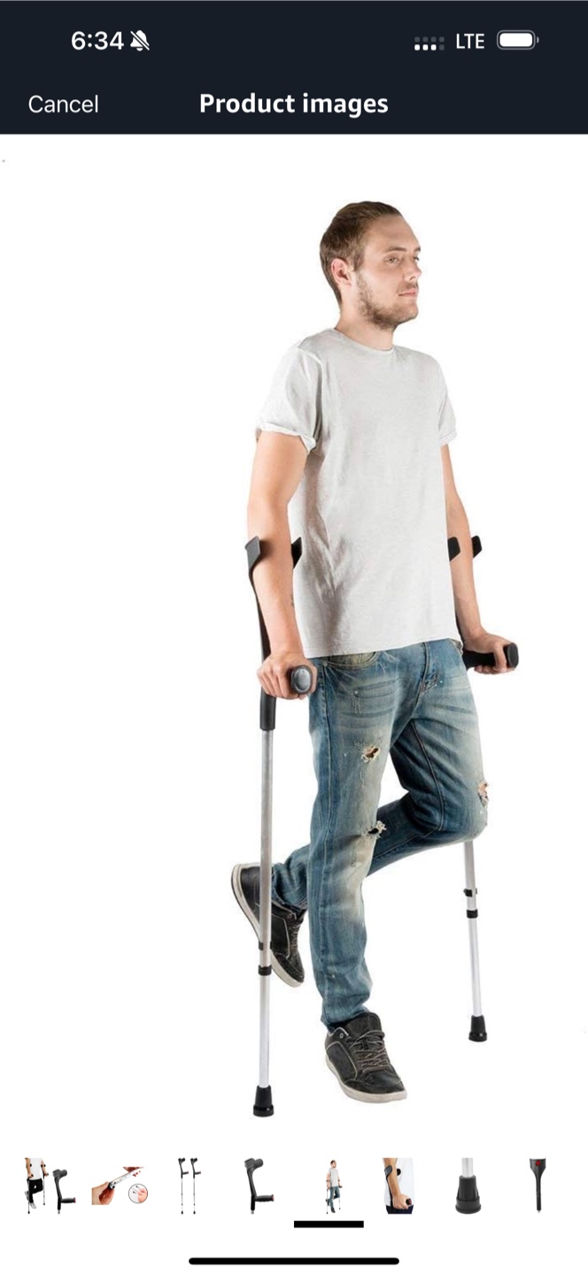 Pepe mobility aluminum forearm crutches - photo 3