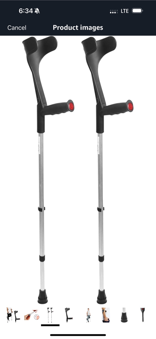 Pepe mobility aluminum forearm crutches - photo 4