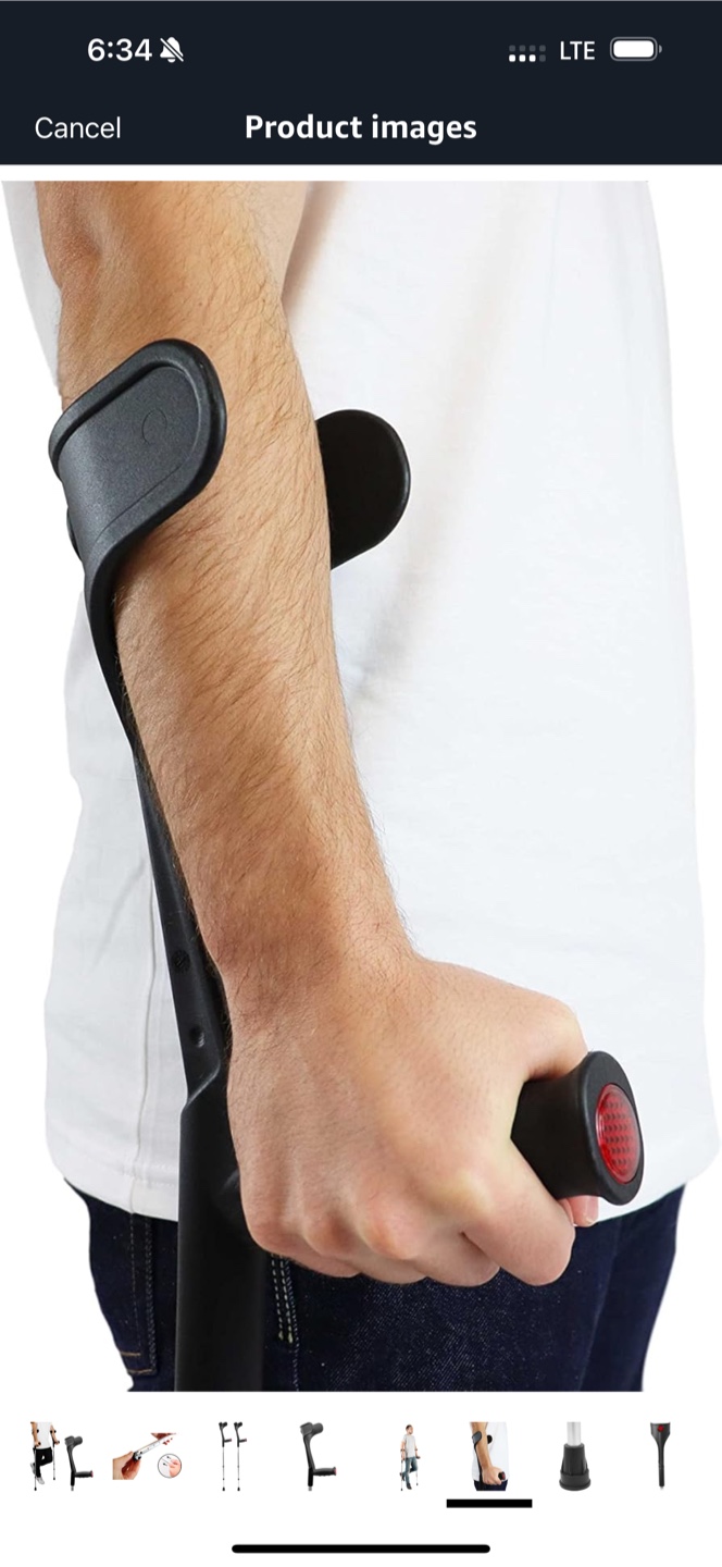 Pepe mobility aluminum forearm crutches - photo 2