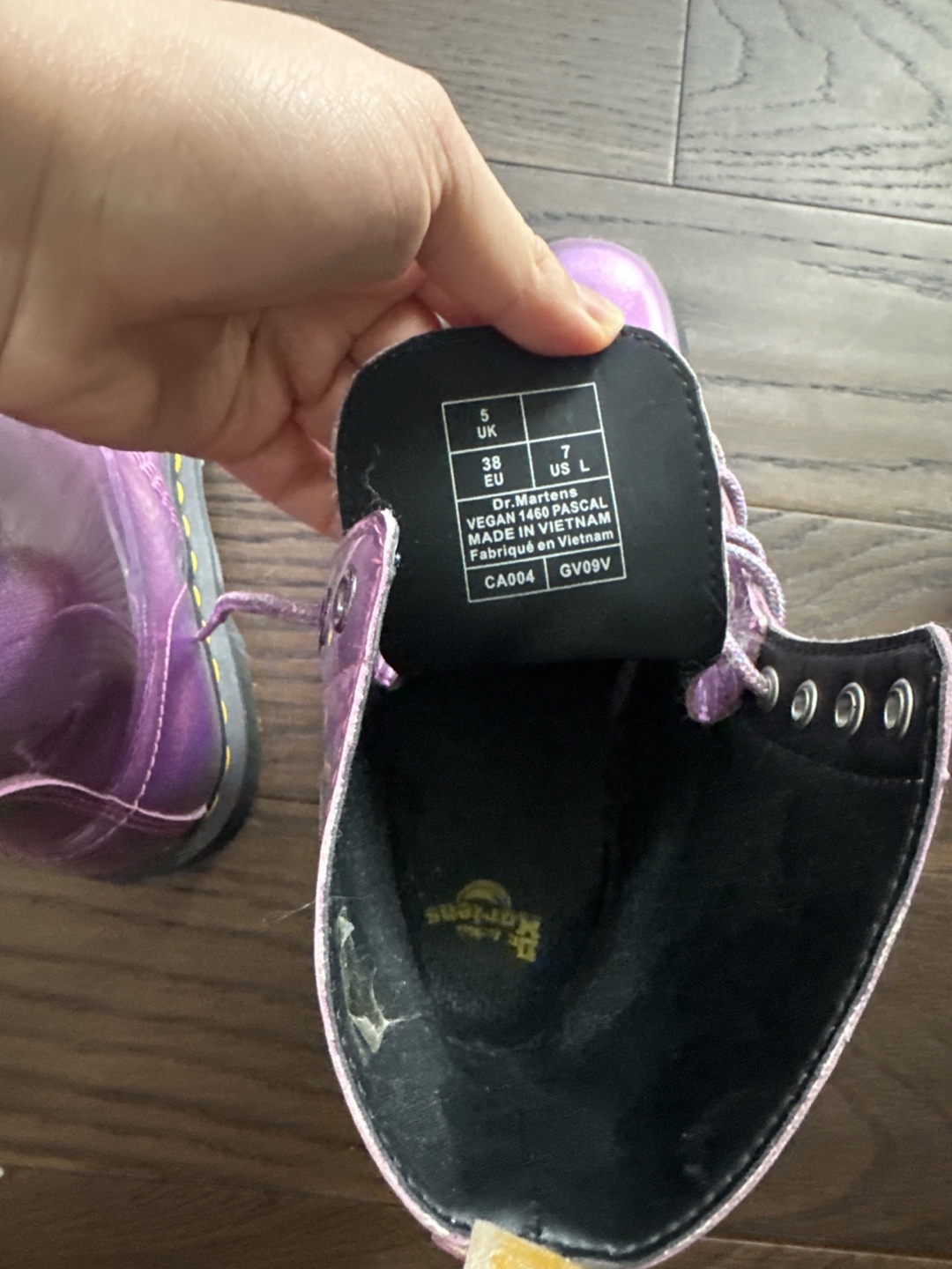 Dr. Martens Metallic Purple Boots - US Women's 7 - photo 4