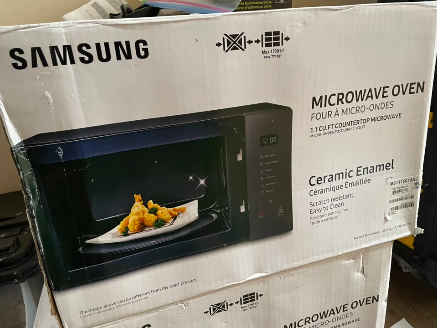 New! Samsung Microwave 1.1 cu.ft Countertop Oven - $79 FIRM image indicator(2)