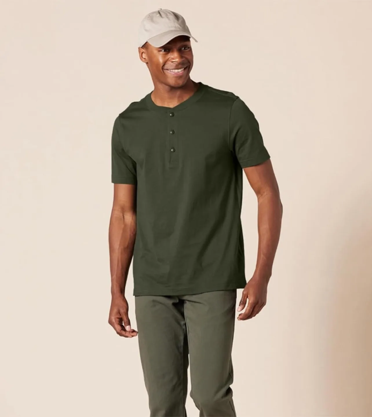 Amazon Essentials Men's 2-Pack Henley Shirts - Size M image indicator(2)