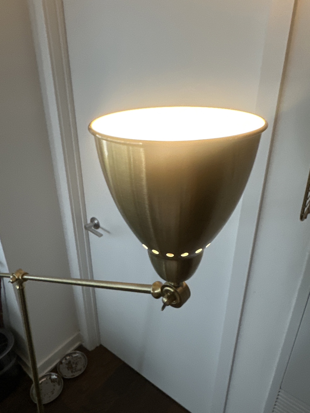 Gold Articulating Floor Lamp - photo 2
