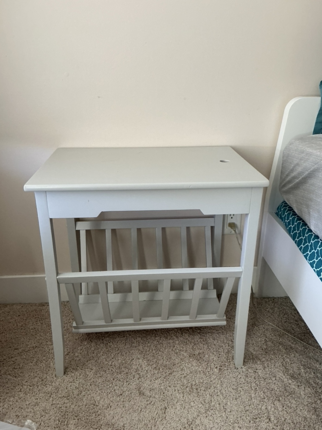 Light grey side table