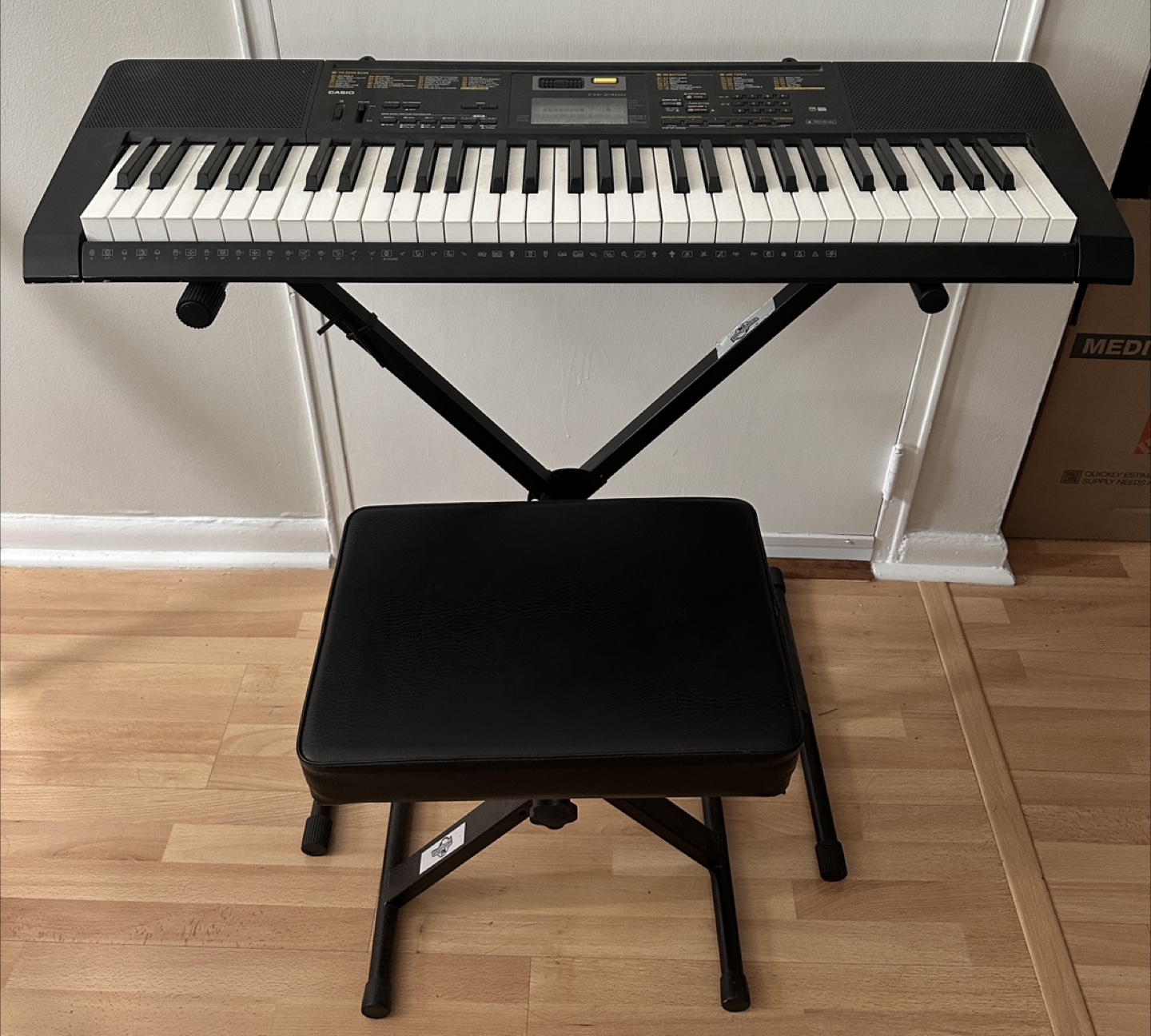 Casio CTK-240 Keyboard with Bench