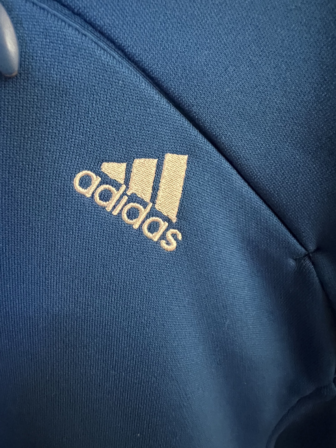 Adidas Men's Blue 1/4 Zip Track Jacket Size Large - photo 2