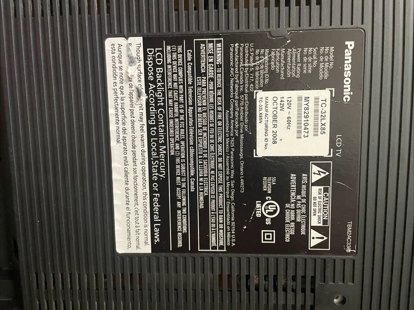 Panasonic VIERA LCD TV - 32 inch image indicator(5)