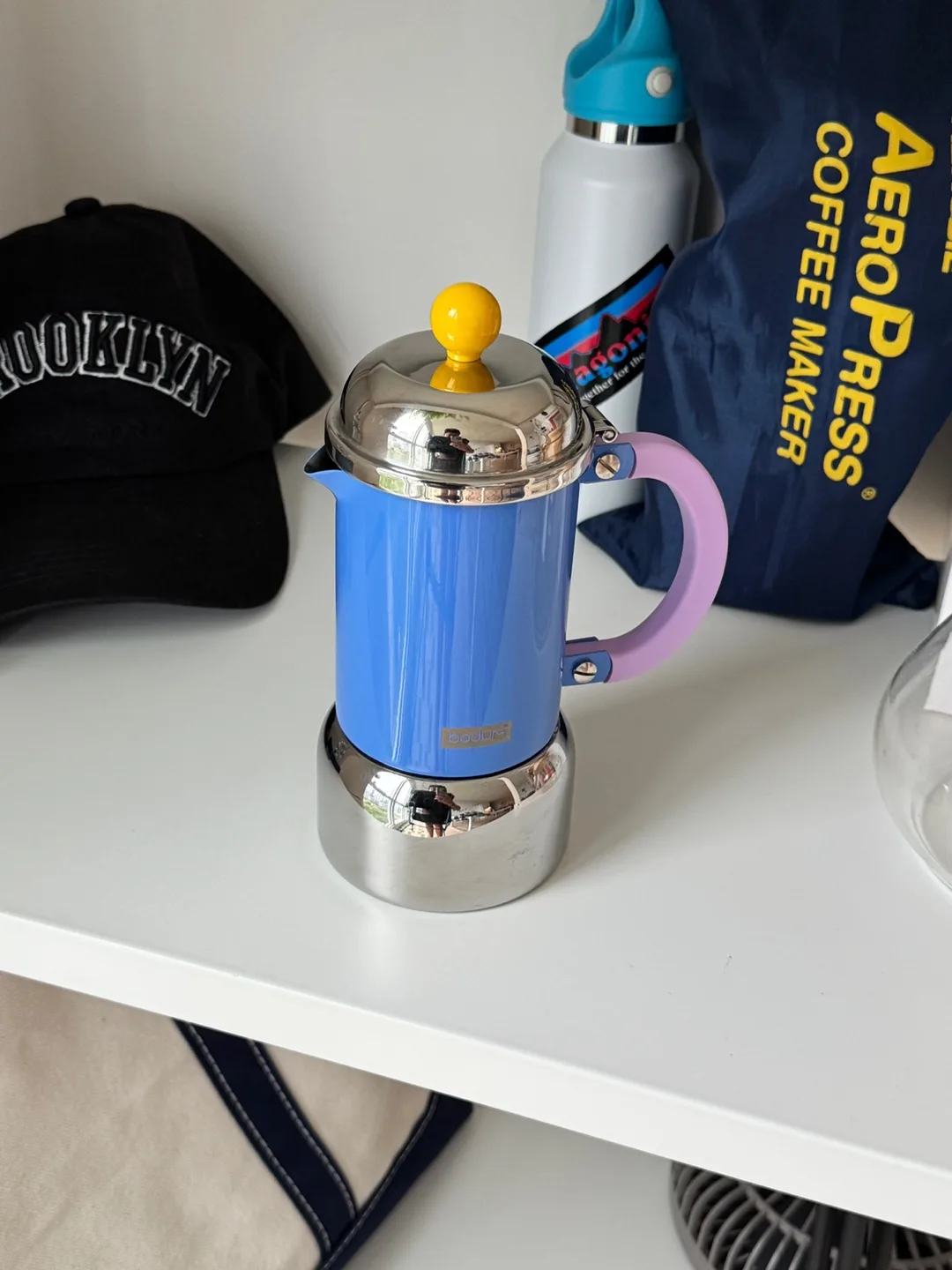 Bodum Chambord French Press Coffee Maker - Blue thumbnail