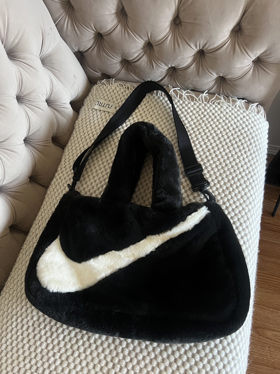 Nike Faux Fur Tote Bag