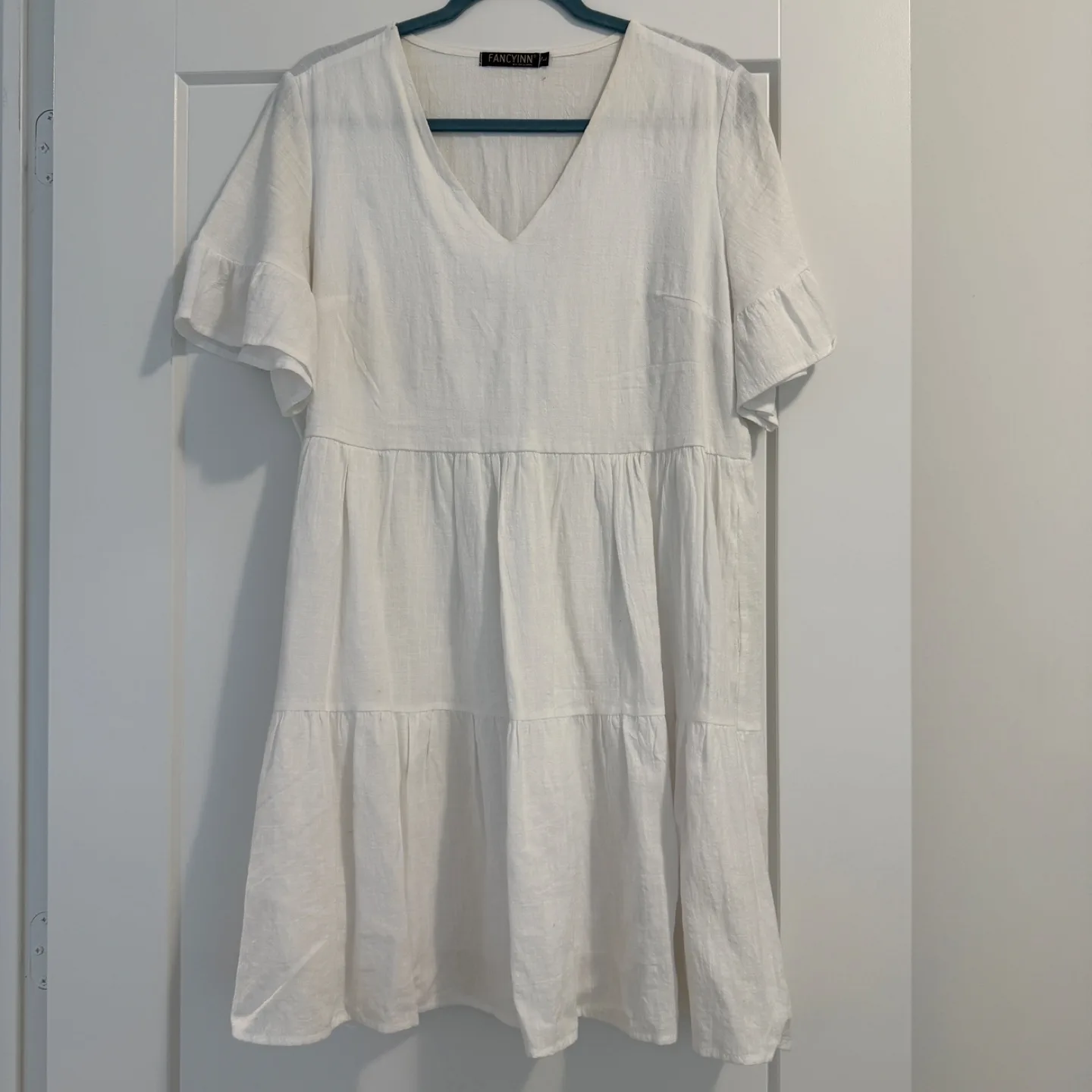 White babydoll summer dress L image indicator(5)