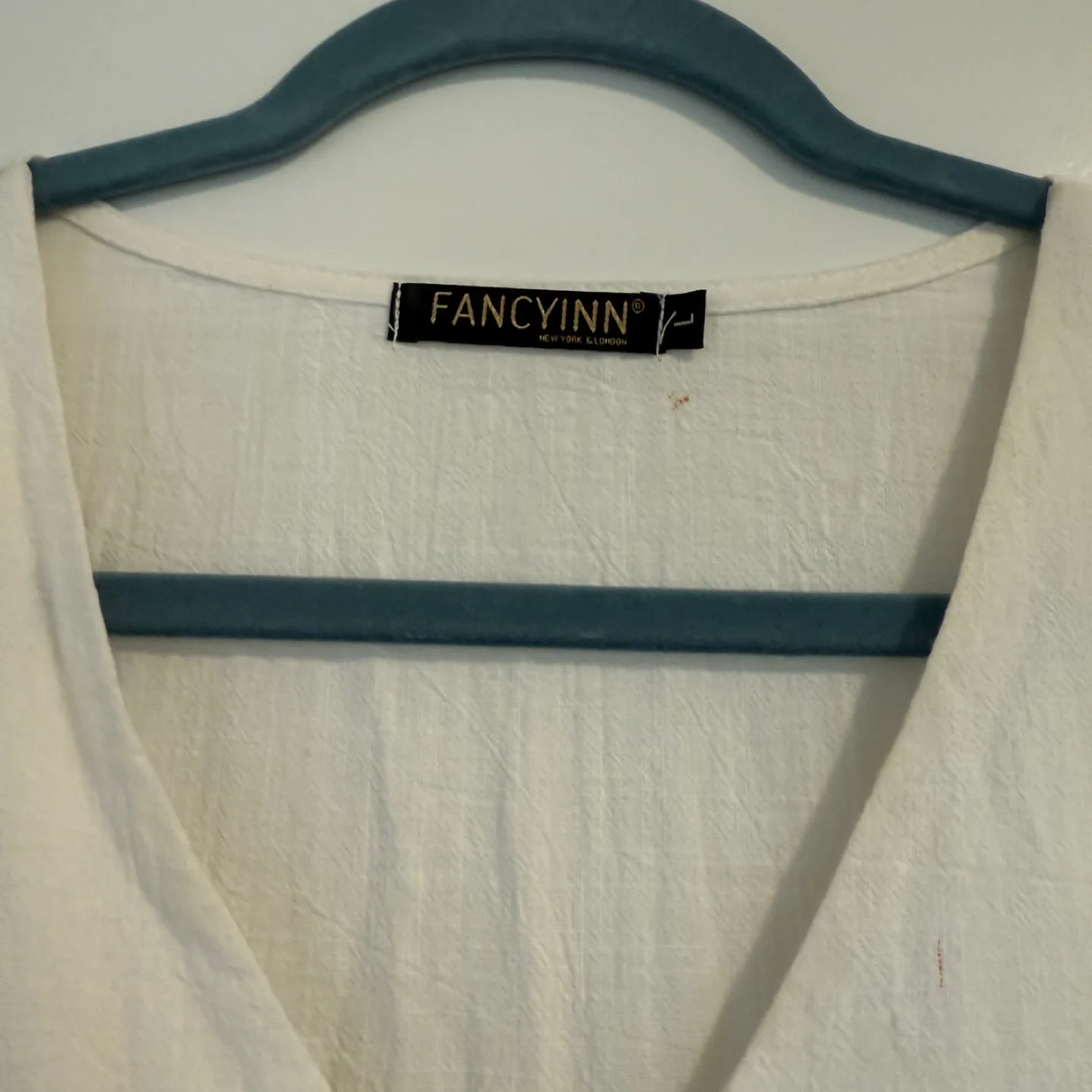 White babydoll summer dress L image indicator(9)