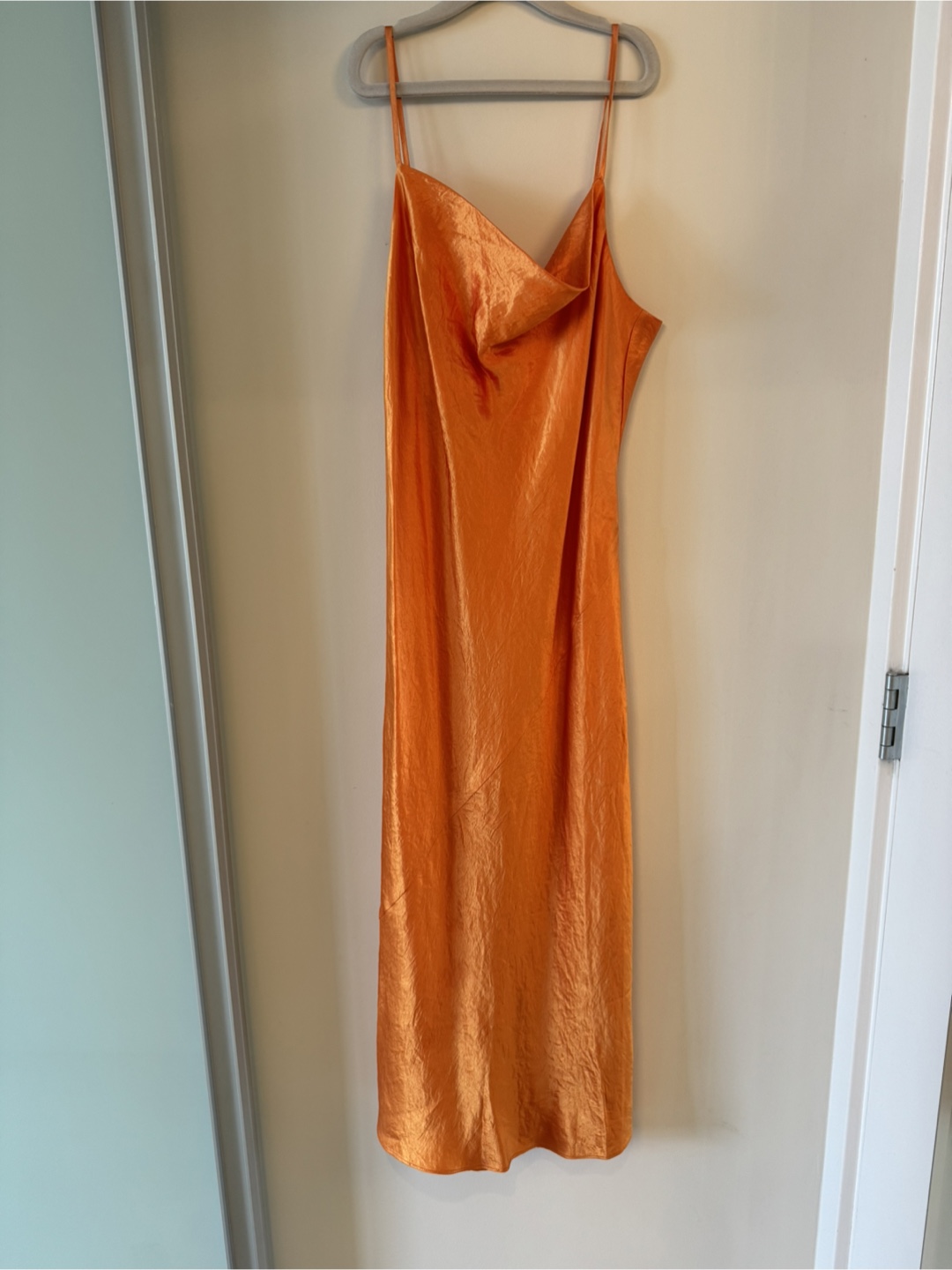 Babaton Burnt Orange Slip Dress