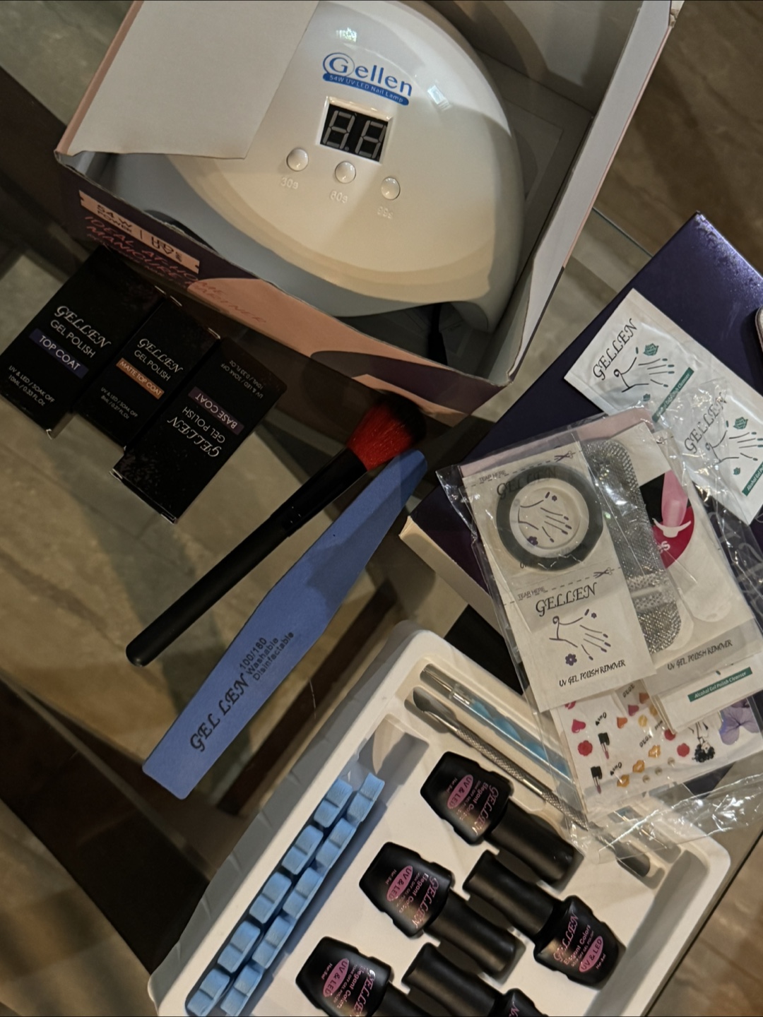 Gellen Gel Nail Starter Kit with LED Lamp - photo 3