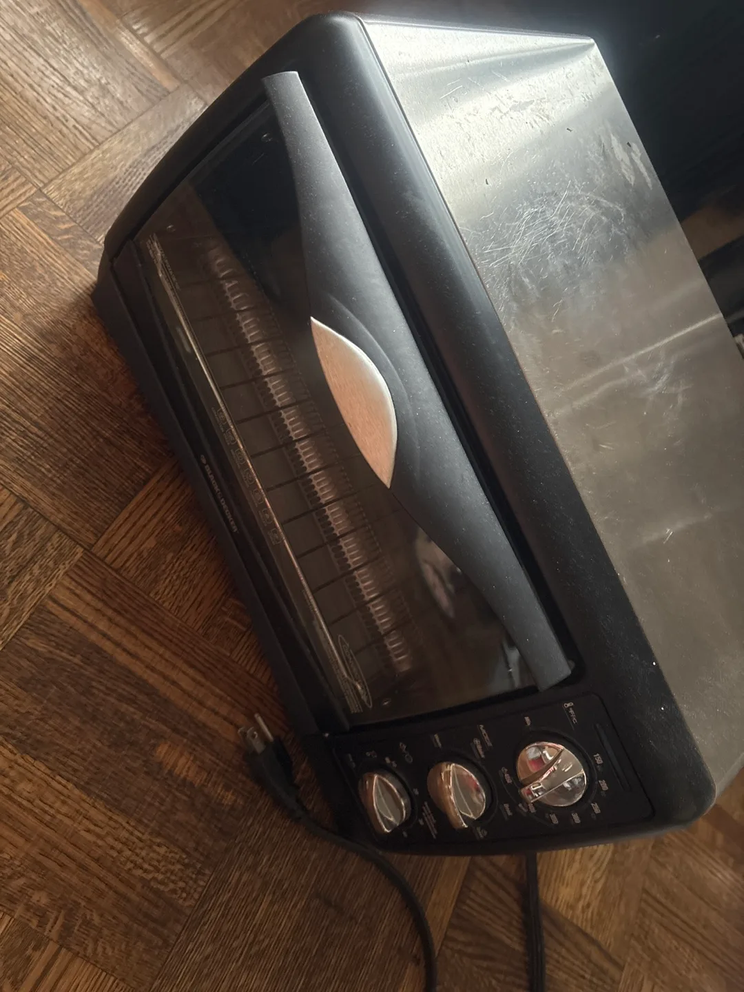 Black & Stainless Steel Toaster Oven