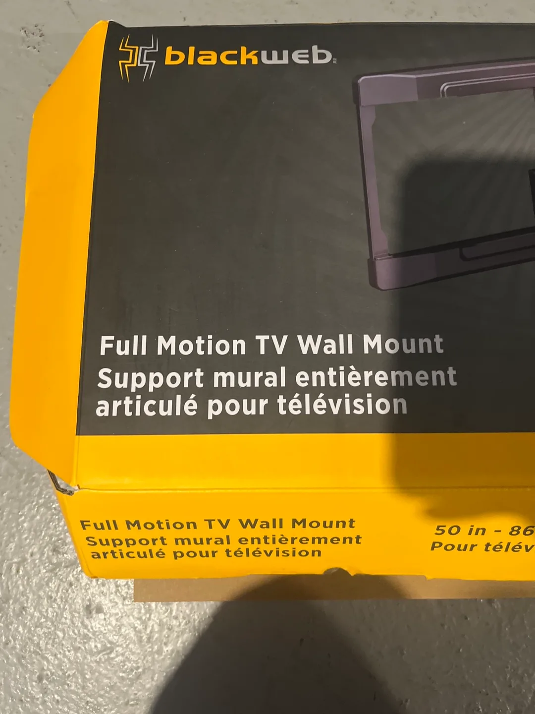 Blackweb Full Motion TV Wall Mount 50-86" image indicator(2)