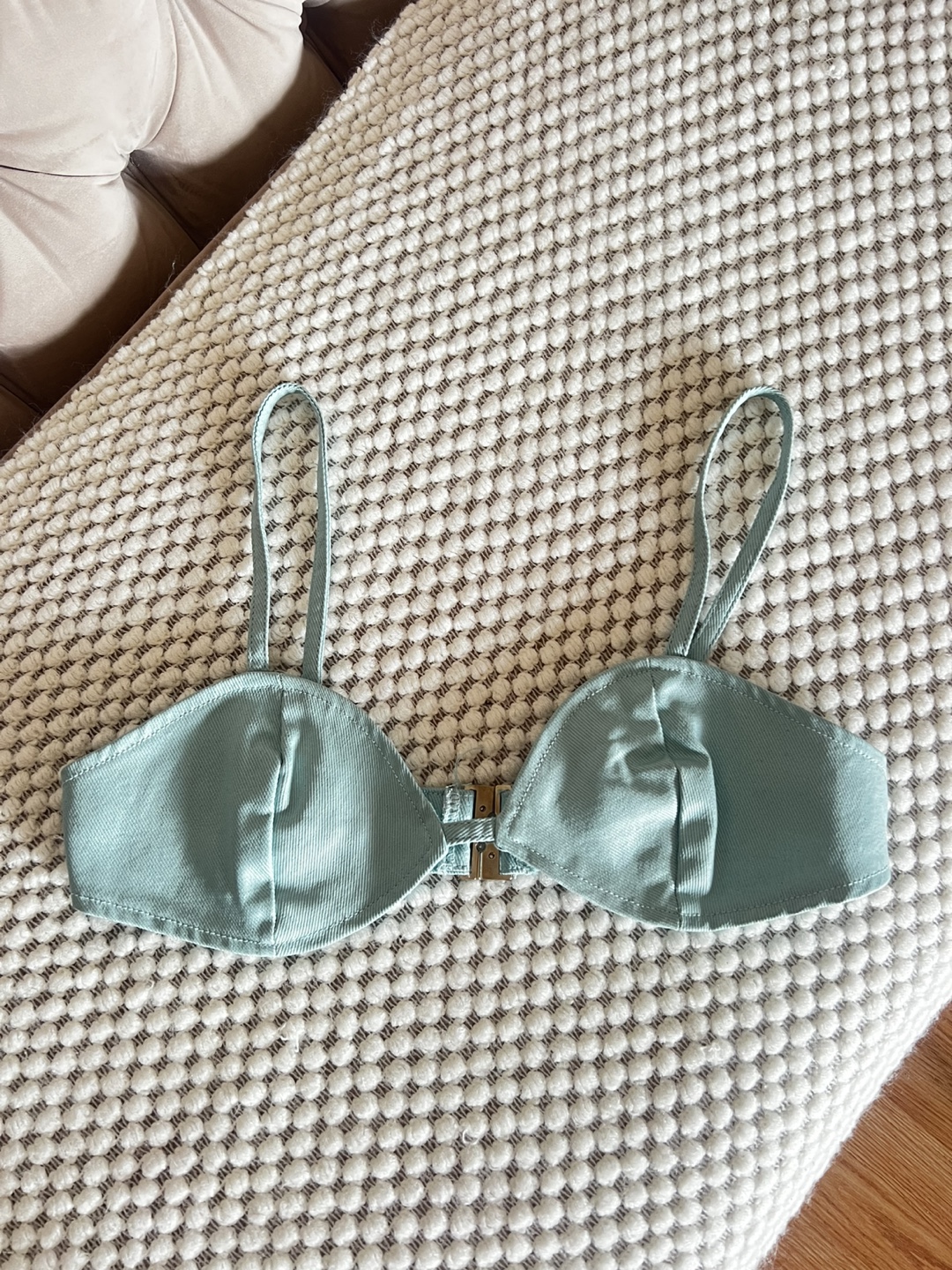Sage Green Ribbed Bralette