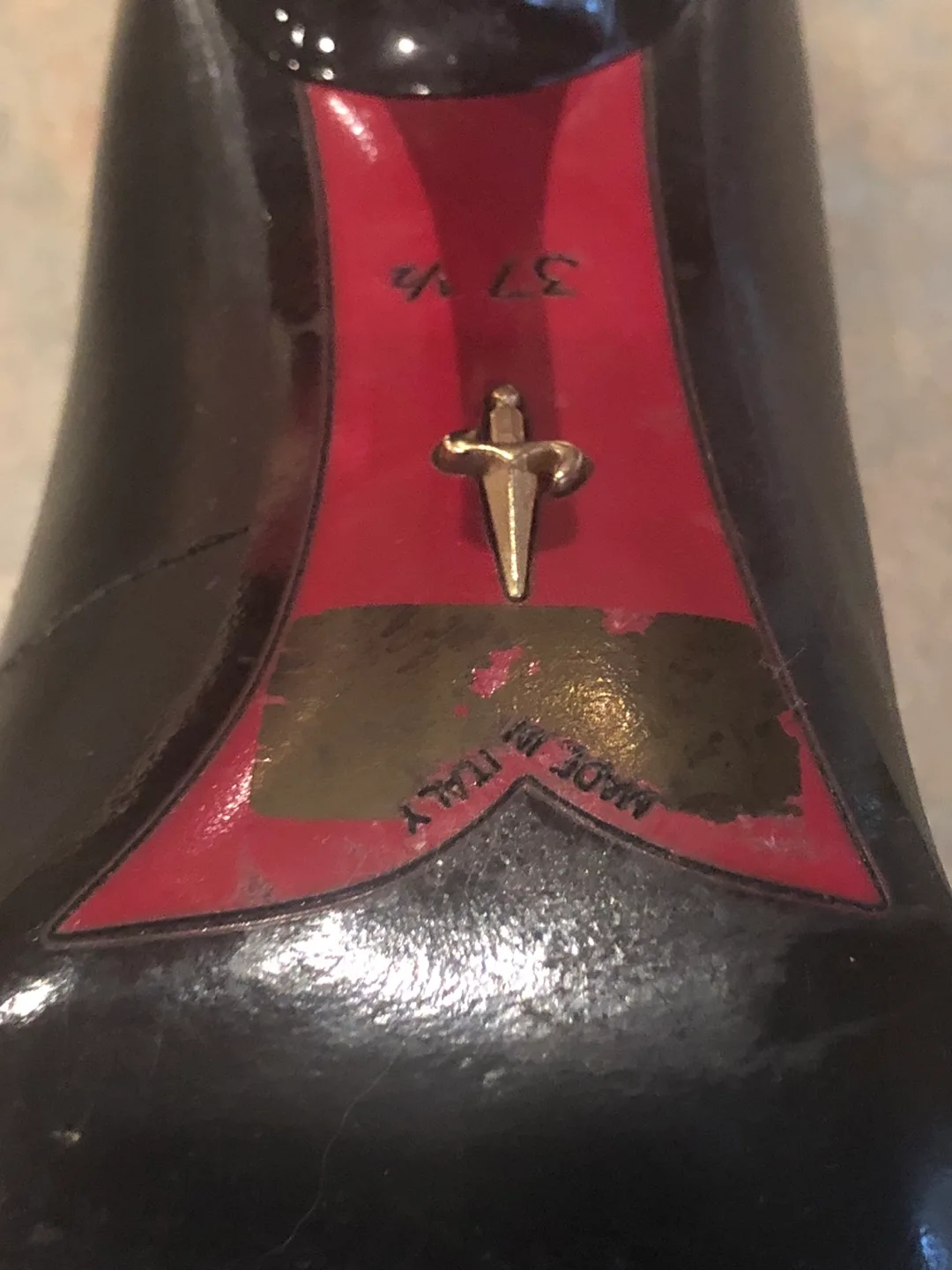 Designer Cesare Paciotti Black Leather Heels Sz. 37.5 image indicator(5)