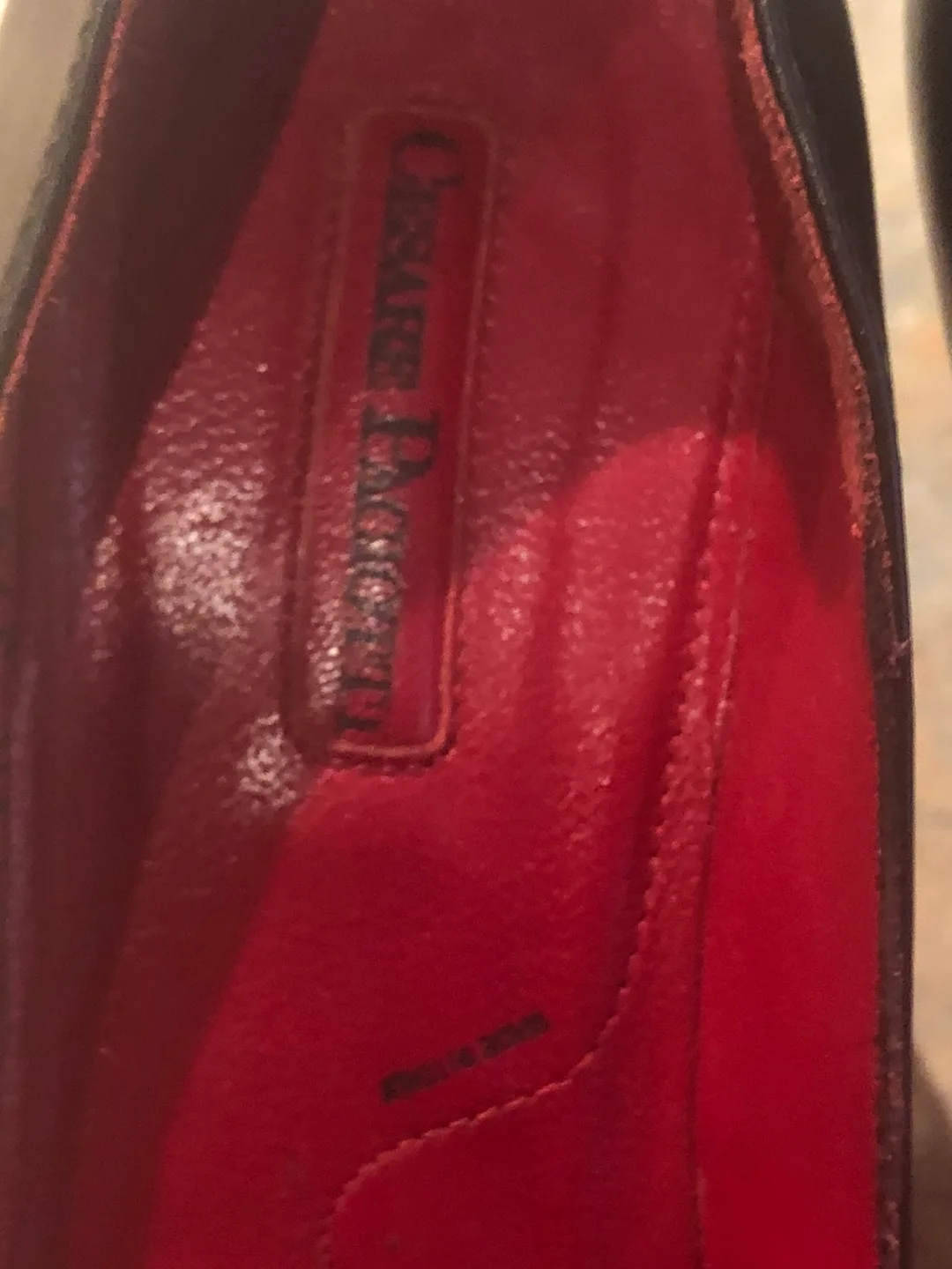 Designer Cesare Paciotti Black Leather Heels Sz. 37.5 image indicator(3)