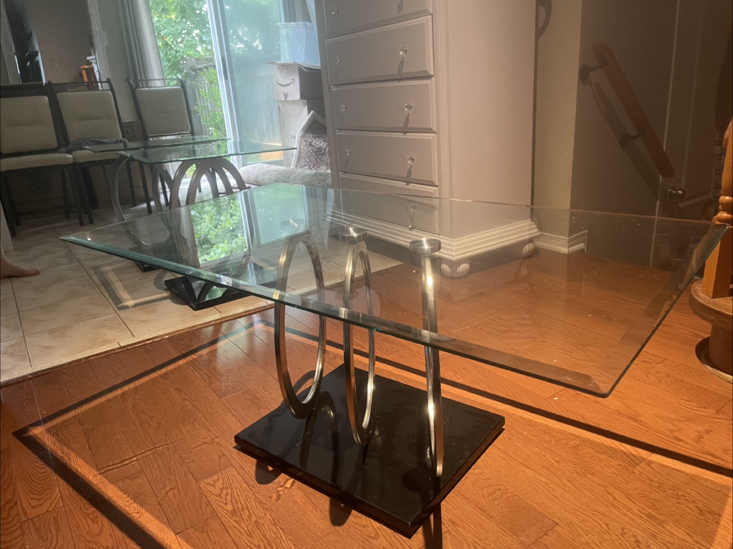 Glass Coffee Table and Two End Tables Set - photo 3