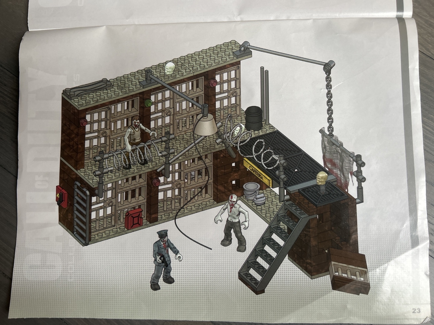 Mega Bloks 06857 Call of Duty Zombies Prison Playset - photo 4