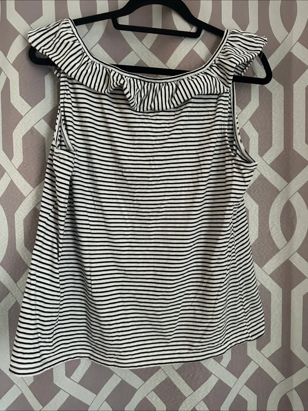 *Like New* Women's Black and White Striped Top- Talbots image indicator(2)