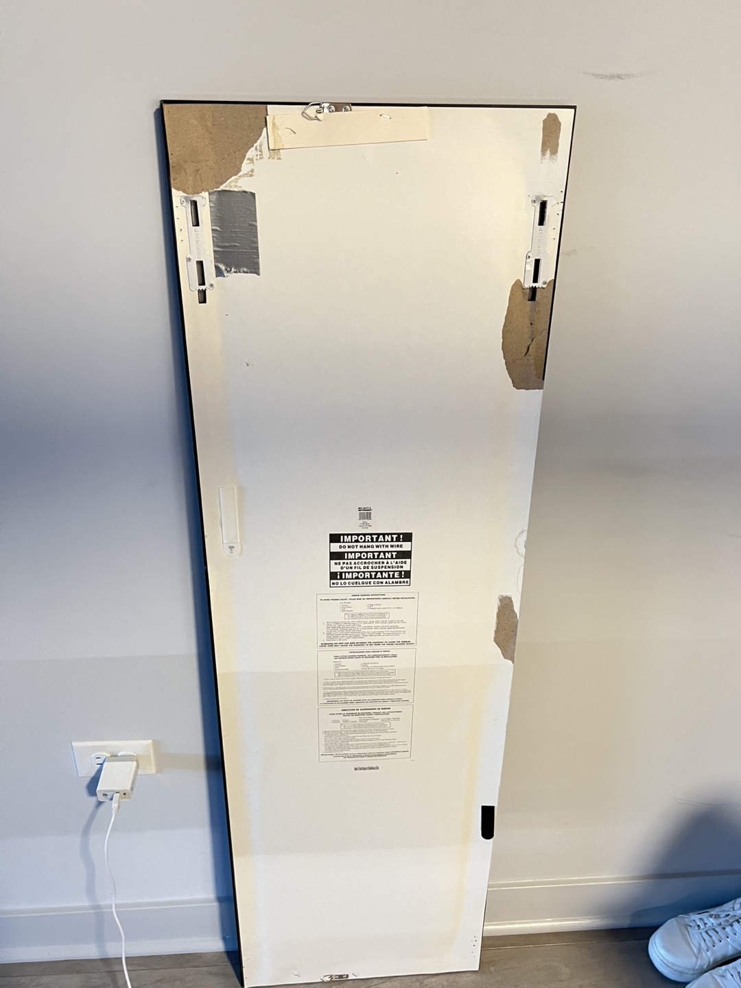 Full Length Black Frame Mirror #freecycle - photo 2