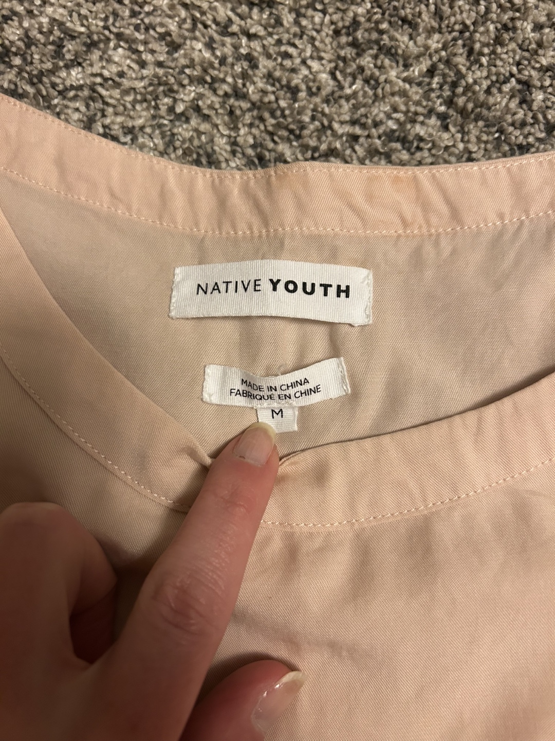Native Youth Pink Cropped Blouse #freecycle - photo 2