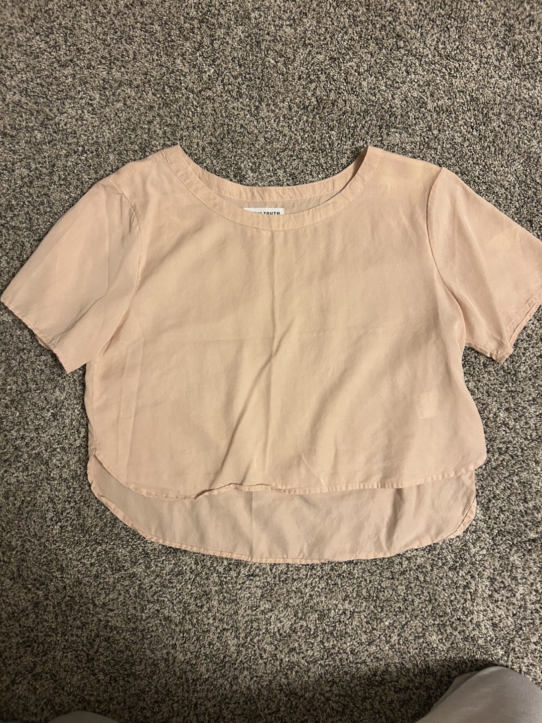 Native Youth Pink Cropped Blouse #freecycle
