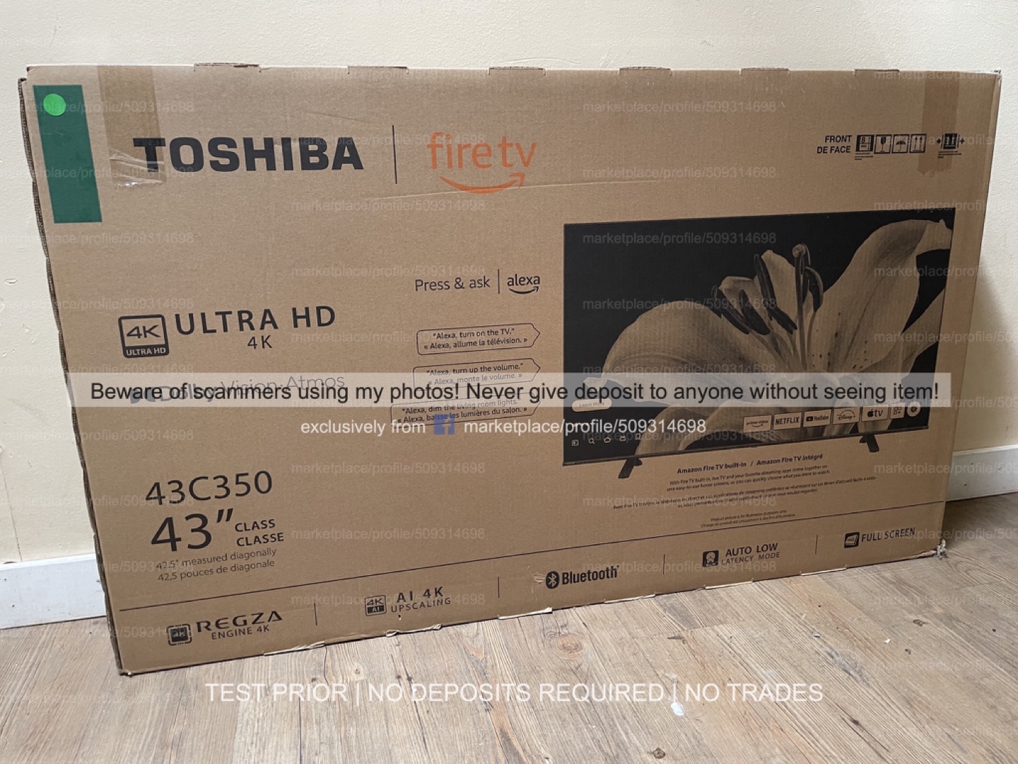 NEW! Toshiba 43" 43C350LC 4K HDR Smart Fire TV | BNIB | 2024