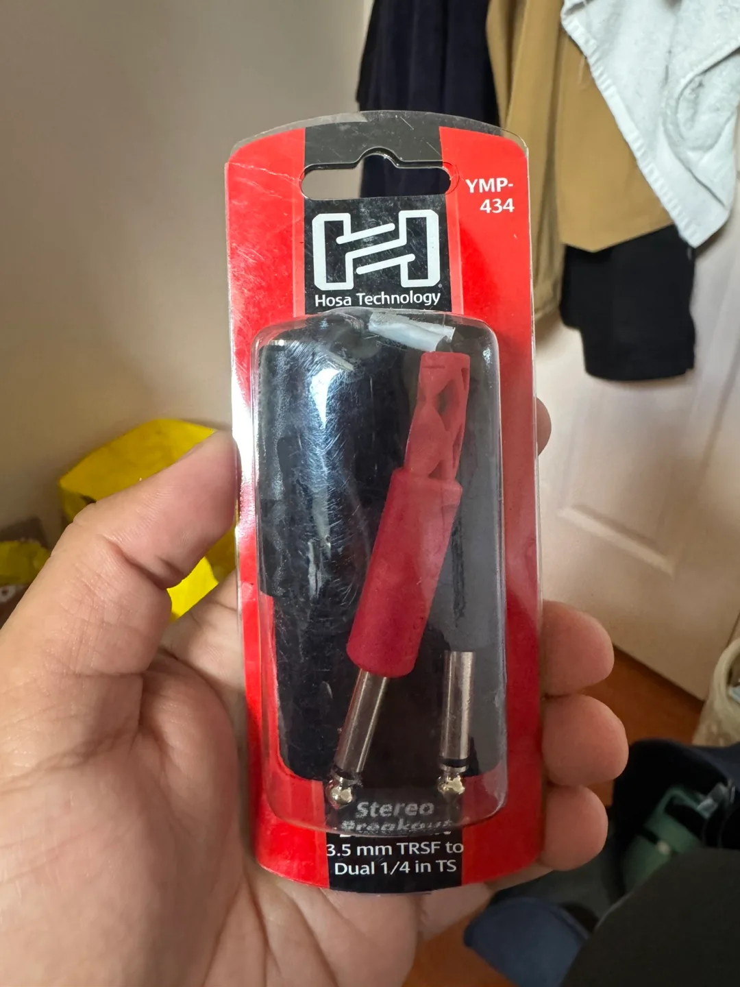 Stereo Breakout Cable - 3.5 mm TRSF to Dual 1/4 in TS thumbnail