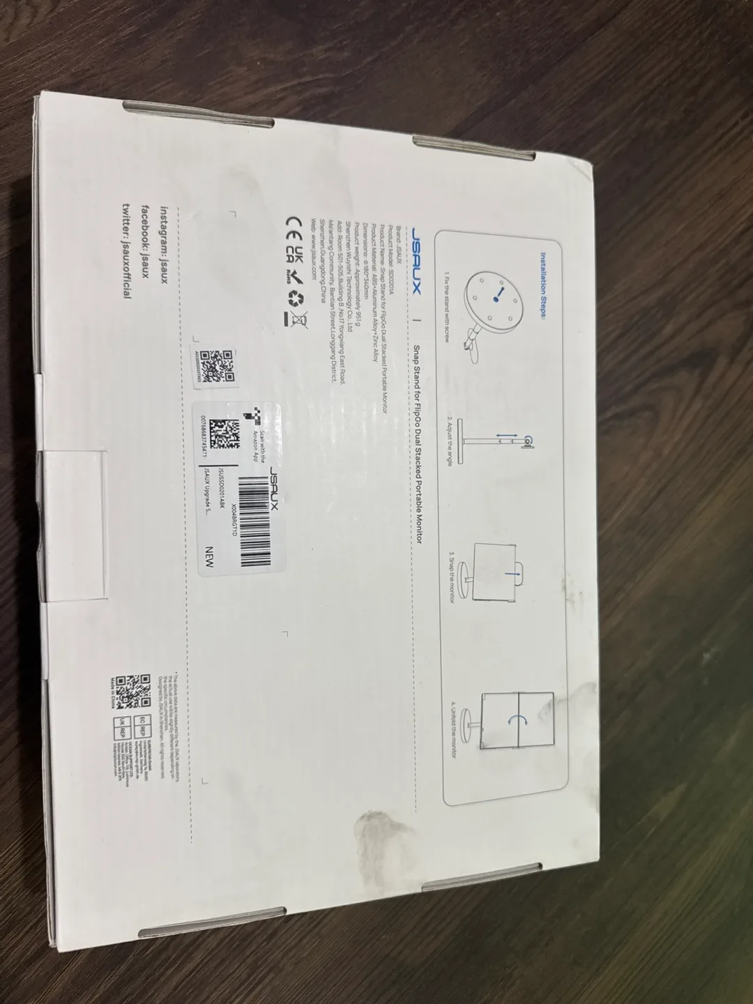 JS AUX Snap Stand for Flip Dual Stacked Portable Monitor image indicator(2)